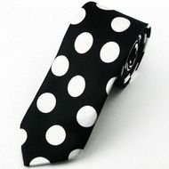 Black And White Polka Dot Tie
