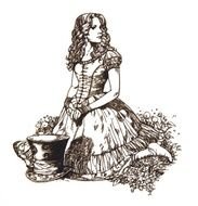 Tim Burton Alice In Wonderland Drawing