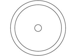 painted white greek shield
