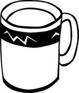 Cup Clip Art Black And White N6