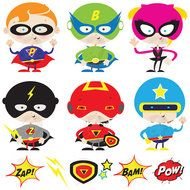 Cute Superhero Clip Art N12
