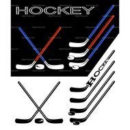 ice Hockey, sticks and pucks, banner