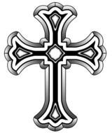 Christian Cross, Tattoo Design