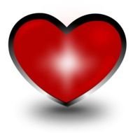 Graphics Red Heart 3d drawing