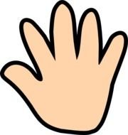 Hand Print Clip Art N51