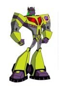 painted green transformer