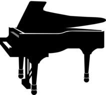 Piano as picture for clipart