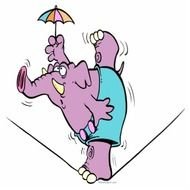 Cartoon Circus Elephant N6