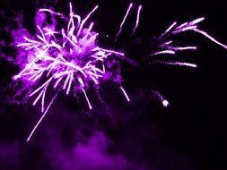 Purple Fireworks Clip Art N2
