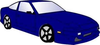Blue Car Clip Art N44