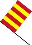Red And Yellow Flag drawing