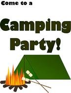 Camping Party Invitations Printable Free