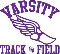 Track And Field Winged Foot Logo