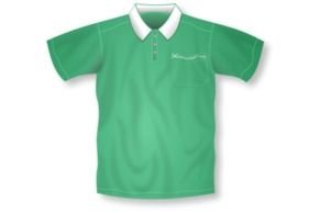 Blue Polo Shirt Vector Clip Art