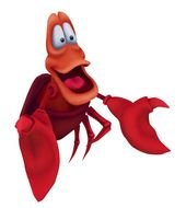 Little Mermaid Sebastian Crab N2