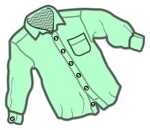 green shirt as a picture for clipart