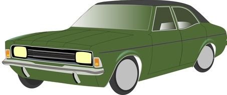 Car green Clip Art drawing