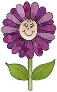 Violet Flower as a picture for clipart