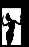 black woman body silhouette