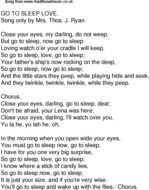 Clip art of Go To Sleep Lullaby