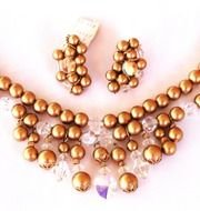 Bib Crystal Necklace amp Earrings