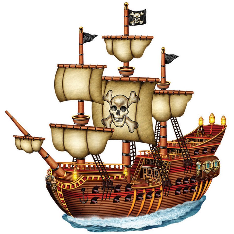 Cartoon Pirate Ship N6