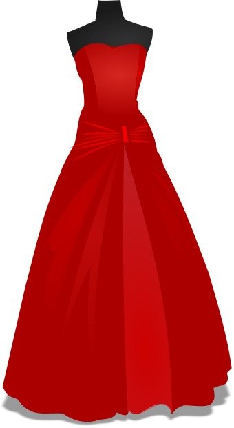 Free Clip Art Wedding Dress N14