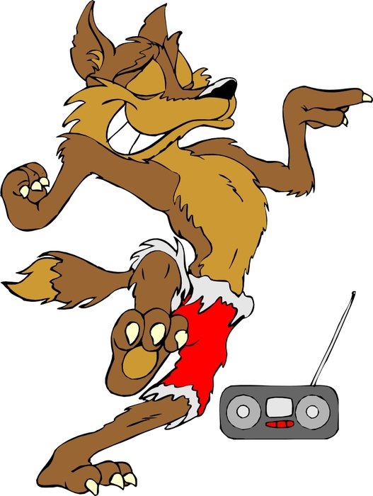 Cartoon Wolf N12