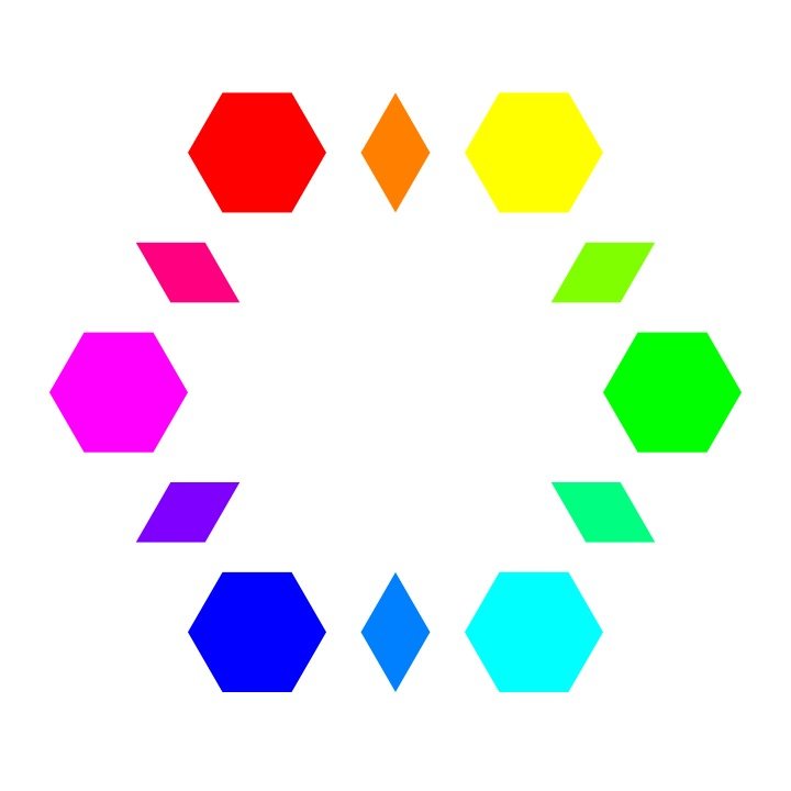 Hexagons 6 Diamonds SVG Vector Clip Art Svg