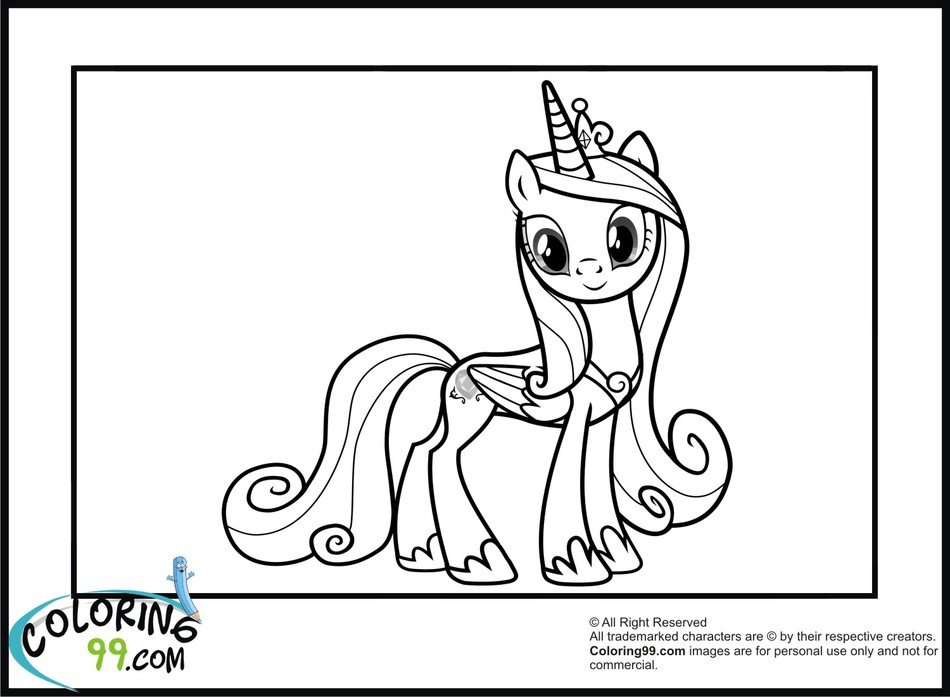 MLP Princess Cadence Coloring Pages