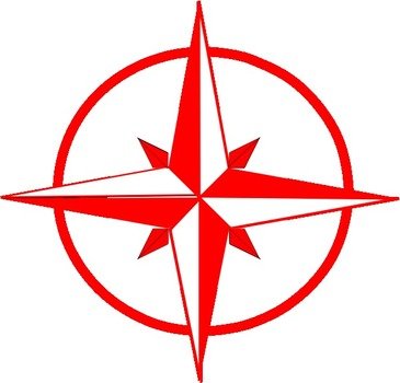 Red Compass Clip Art N2