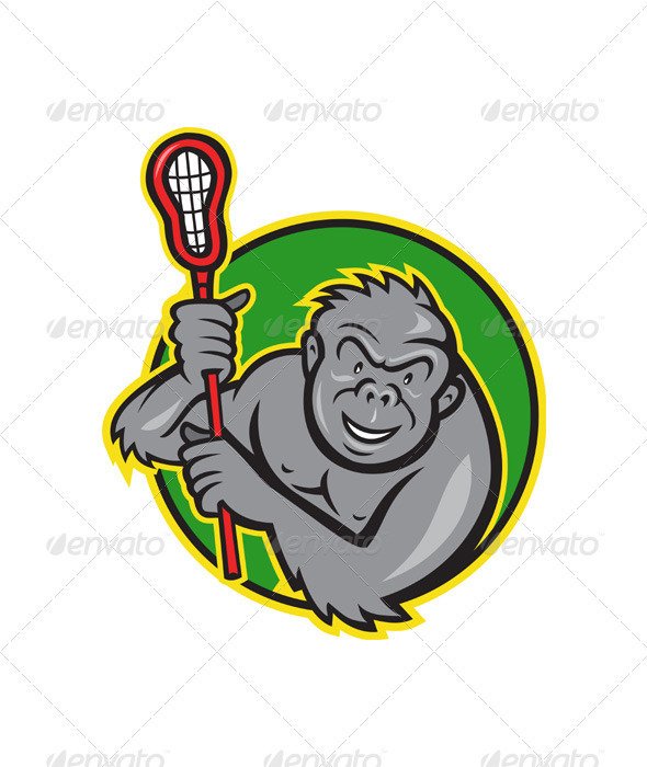 Cartoon Lacrosse Stick N11
