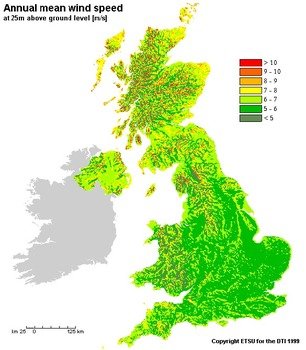Wind Speed Maps UK