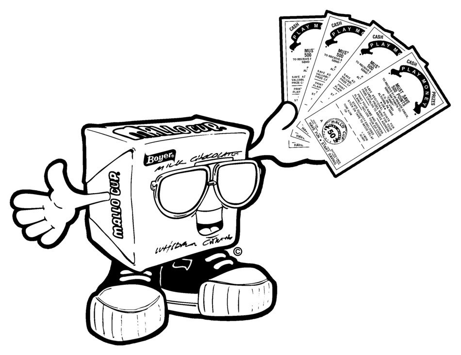 animated cube with money in hand