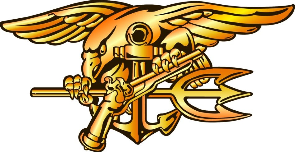 Gold logo of U.S Navy clipart