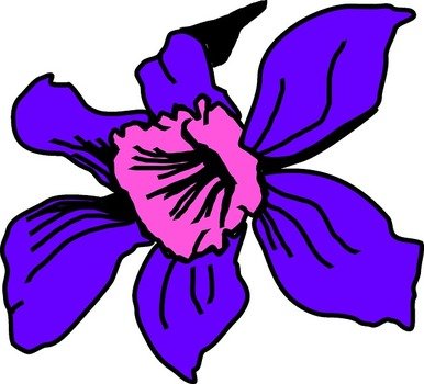 Lilac Petal Flower Clip Art