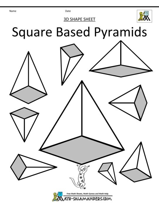 3D Shapes Printables
