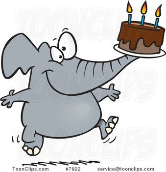 Cartoon Birthday Cake N24