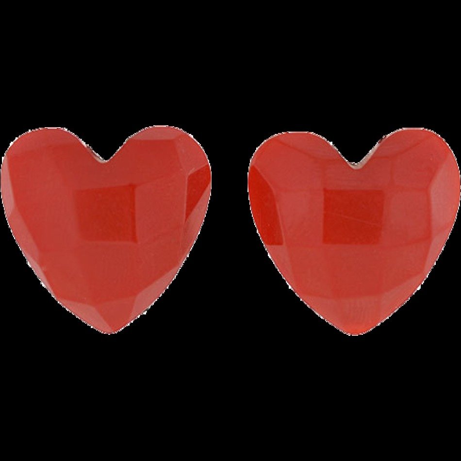 Retro Heart Shaped Bakelite Clip Earrings From Abrandtandson On Ruby