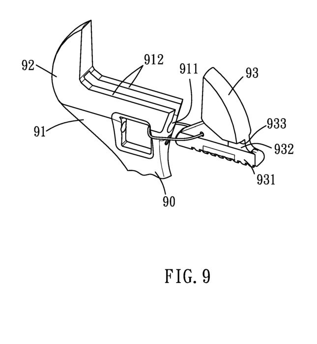 Of A Socket Carrier Wrench Structure Particularly Part