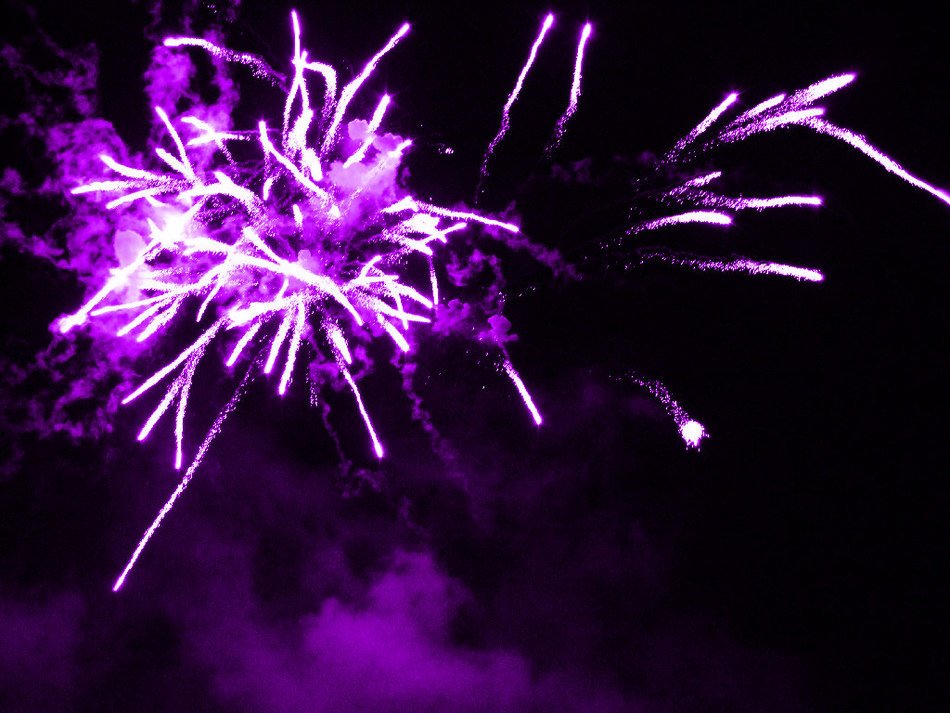Purple Fireworks Clip Art N2