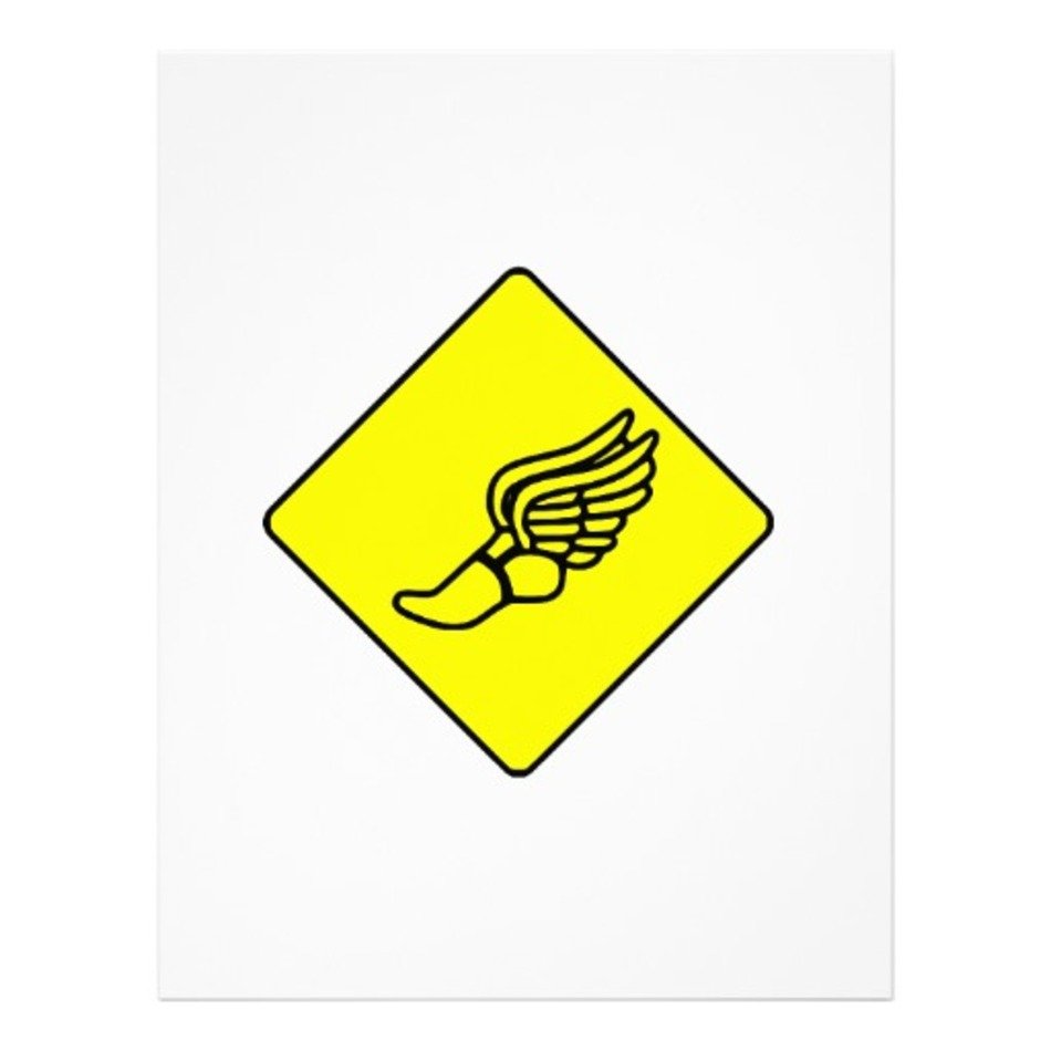 Running Shoe With Wings Symbol Sign