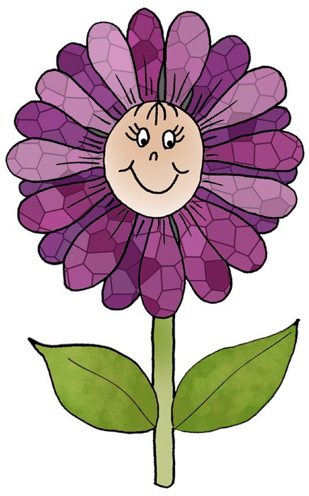 Violet Flower as a picture for clipart