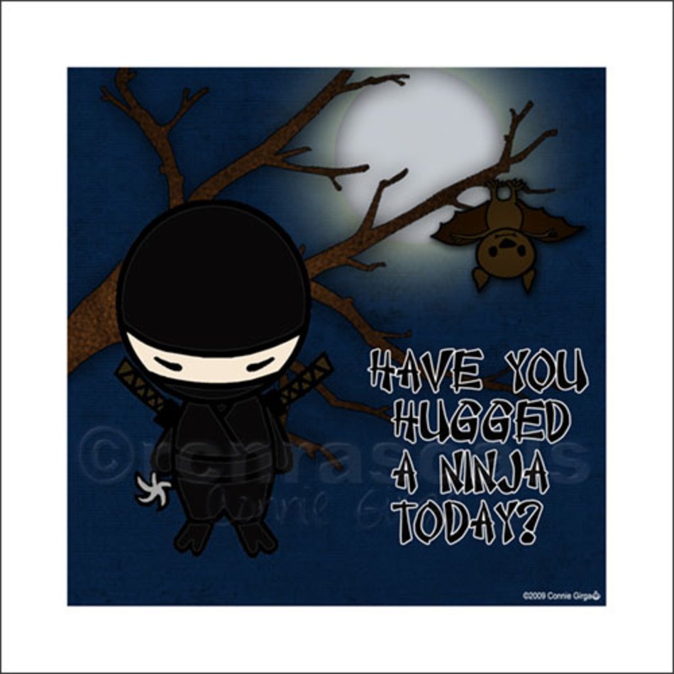 Ninja Night Moon Have You Hugged A Today