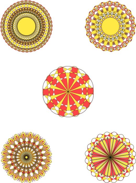 Flower Like Patterns By Sonshine Penguin Circular In