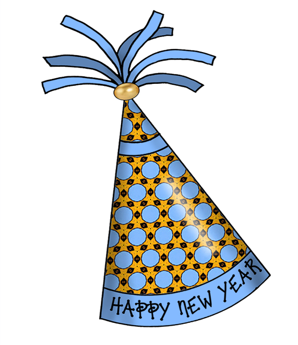 Happy New Year Party Hats Free Crafty Clipart Prints For Your free ...