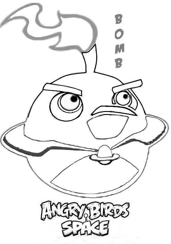 Bombs Angry Birds Coloring Pages drawing free image download