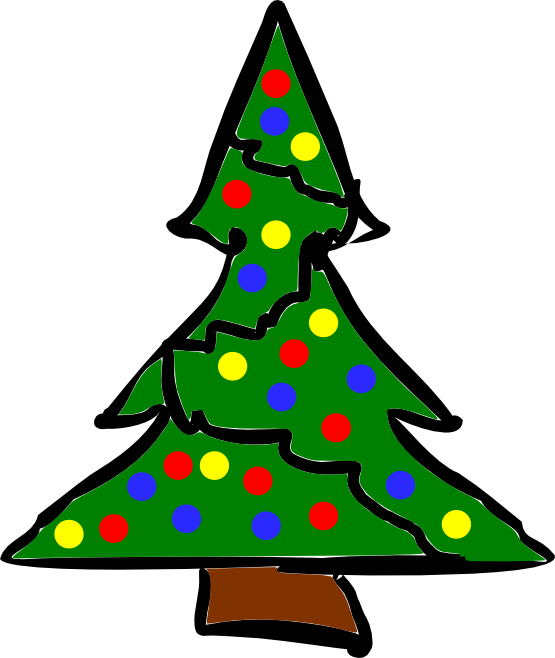 91 Christmas Tree Coloring Book Clip Art Picture HD