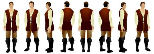 cartoon medieval peasant