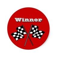 Race Car Winner Checkered Flag
